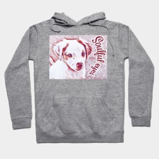 Soulful eyes Brittany Spaniel puppy Hoodie